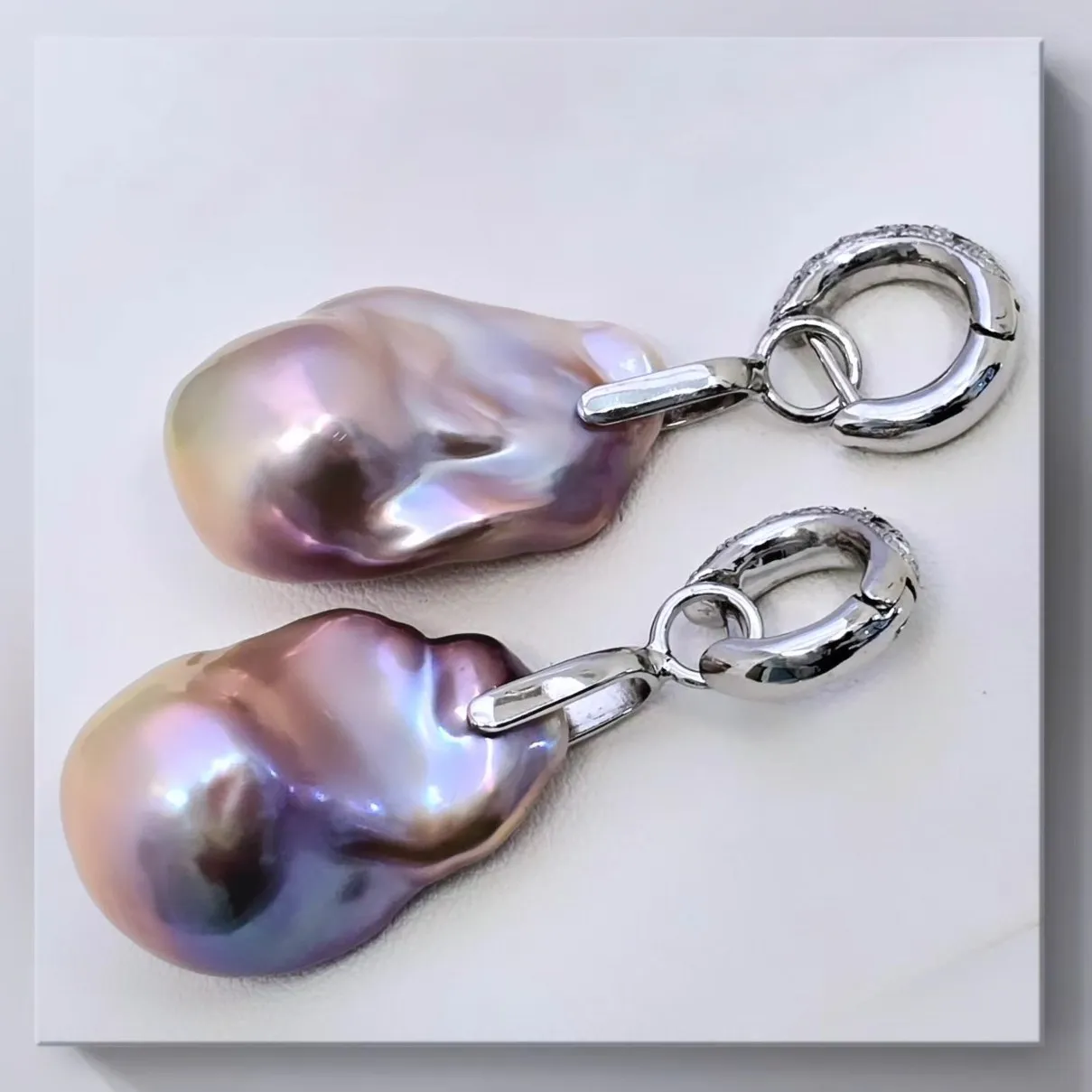 Серьги с барочным жемчугом